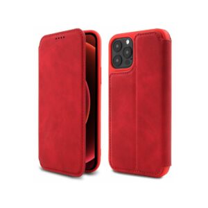 Kabura VINTAGE BOOK do Apple iPhone 13 czerwony