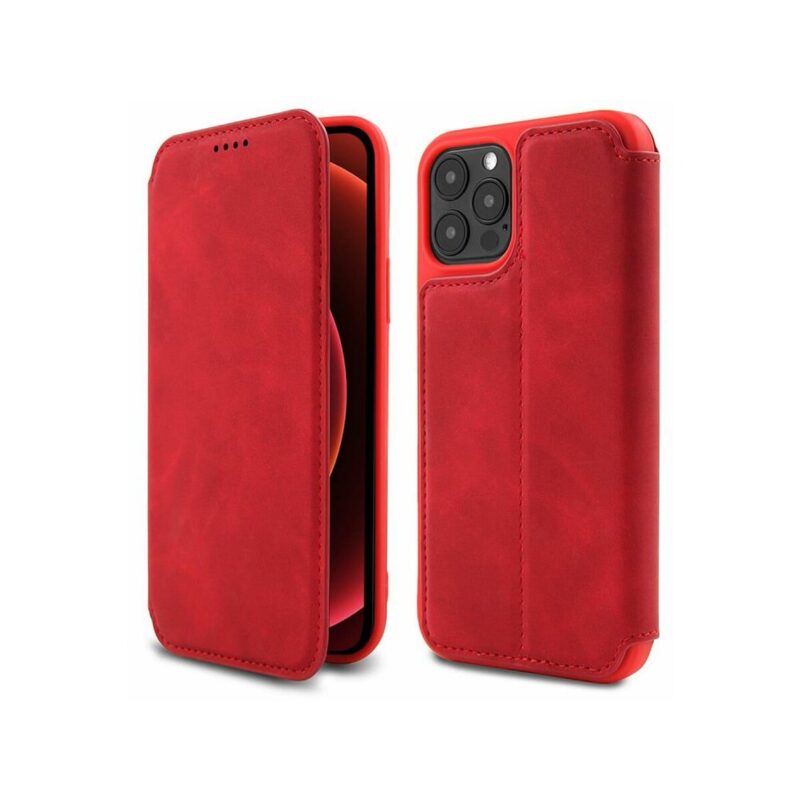 Kabura VINTAGE BOOK do Apple iPhone 13 czerwony