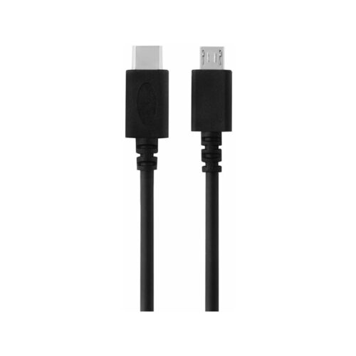 Kabel REVERSE Type C/Micro 3A, 1.5m czarny BAG