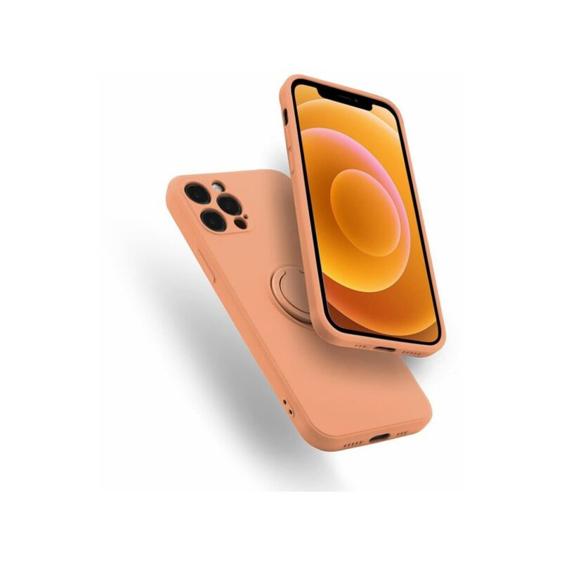 Etui FINGER RING do Samsung A03S pomarańczowy