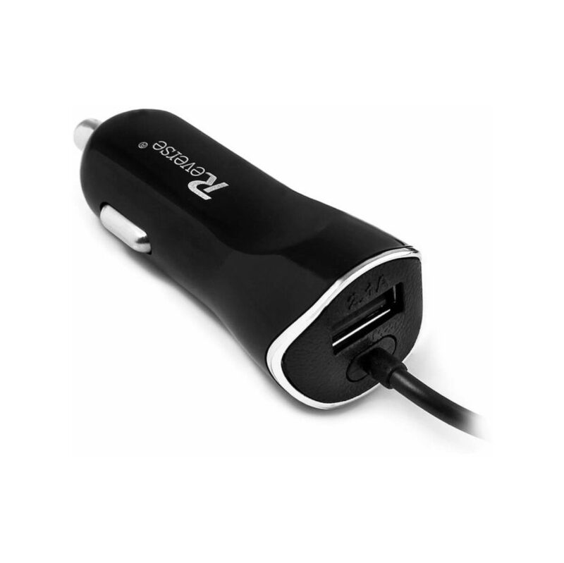 Ładowarka samochodowa REVERSE CC-21 1xUSB + kabel Typ C 2.1A czarny
