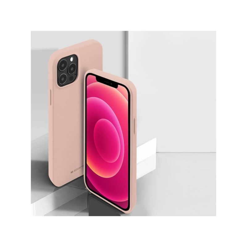 Etui MERCURY Soft Feeling do Motorola MOTO G9+ złoty róż