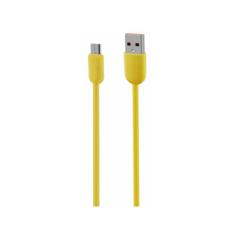 Kabel VIDVIE CB495 USB/Micro 2.4A, 1.2m żółty