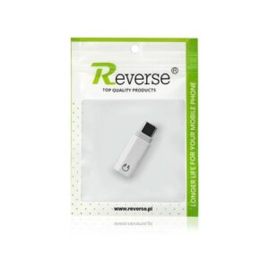 Adapter REVERSE Type C/Jack 3.5mm biały BAG
